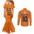 Custom Netherlands Football 2024 Road To The Champion Couples Matching Mermaid Dress and Long Sleeve Button Shirt Oranje Holland Clockwork Orange The Flying Home Color