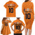 Custom Netherlands Football 2024 Road To The Champion Family Matching Long Sleeve Bodycon Dress and Hawaiian Shirt Oranje Holland Clockwork Orange The Flying Home Color - Wonder Print Shop