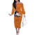 Custom Netherlands Football 2024 Road To The Champion Family Matching Off The Shoulder Long Sleeve Dress and Hawaiian Shirt Oranje Holland Clockwork Orange The Flying Home Color - Wonder Print Shop