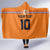 Custom Netherlands Football 2024 Road To The Champion Hooded Blanket Oranje Holland Clockwork Orange The Flying Home Color