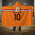 Custom Netherlands Football 2024 Road To The Champion Hooded Blanket Oranje Holland Clockwork Orange The Flying Home Color