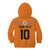 Custom Netherlands Football 2024 Road To The Champion Kid Hoodie Oranje Holland Clockwork Orange The Flying Home Color - Wonder Print Shop