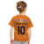 Custom Netherlands Football 2024 Road To The Champion Kid T Shirt Oranje Holland Clockwork Orange The Flying Home Color - Wonder Print Shop