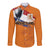 Custom Netherlands Football 2024 Road To The Champion Long Sleeve Button Shirt Oranje Holland Clockwork Orange The Flying Home Color - Wonder Print Shop