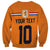 Custom Netherlands Football 2024 Road To The Champion Sweatshirt Oranje Holland Clockwork Orange The Flying Home Color