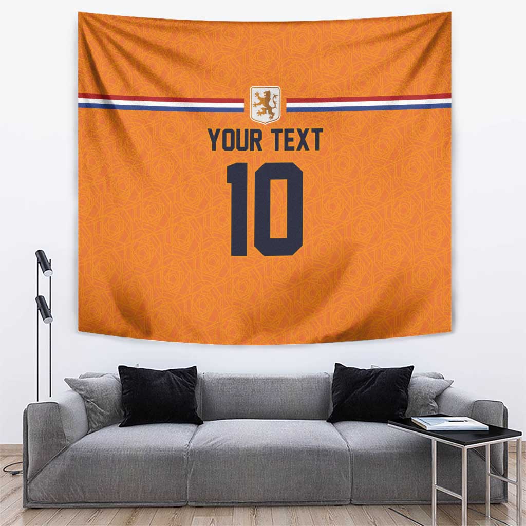 Custom Netherlands Football 2024 Road To The Champion Tapestry Oranje Holland Clockwork Orange The Flying Home Color