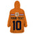 Custom Netherlands Football 2024 Road To The Champion Wearable Blanket Hoodie Oranje Holland Clockwork Orange The Flying Home Color