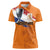 Custom Netherlands Football 2024 Road To The Champion Women Polo Shirt Oranje Holland Clockwork Orange The Flying Home Color