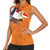 Custom Netherlands Football 2024 Road To The Champion Women Sleeveless Polo Shirt Oranje Holland Clockwork Orange The Flying Home Color