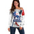 Custom Le Blues Football 2024 Road To The Champion Off Shoulder Sweater - Wonder Print Shop