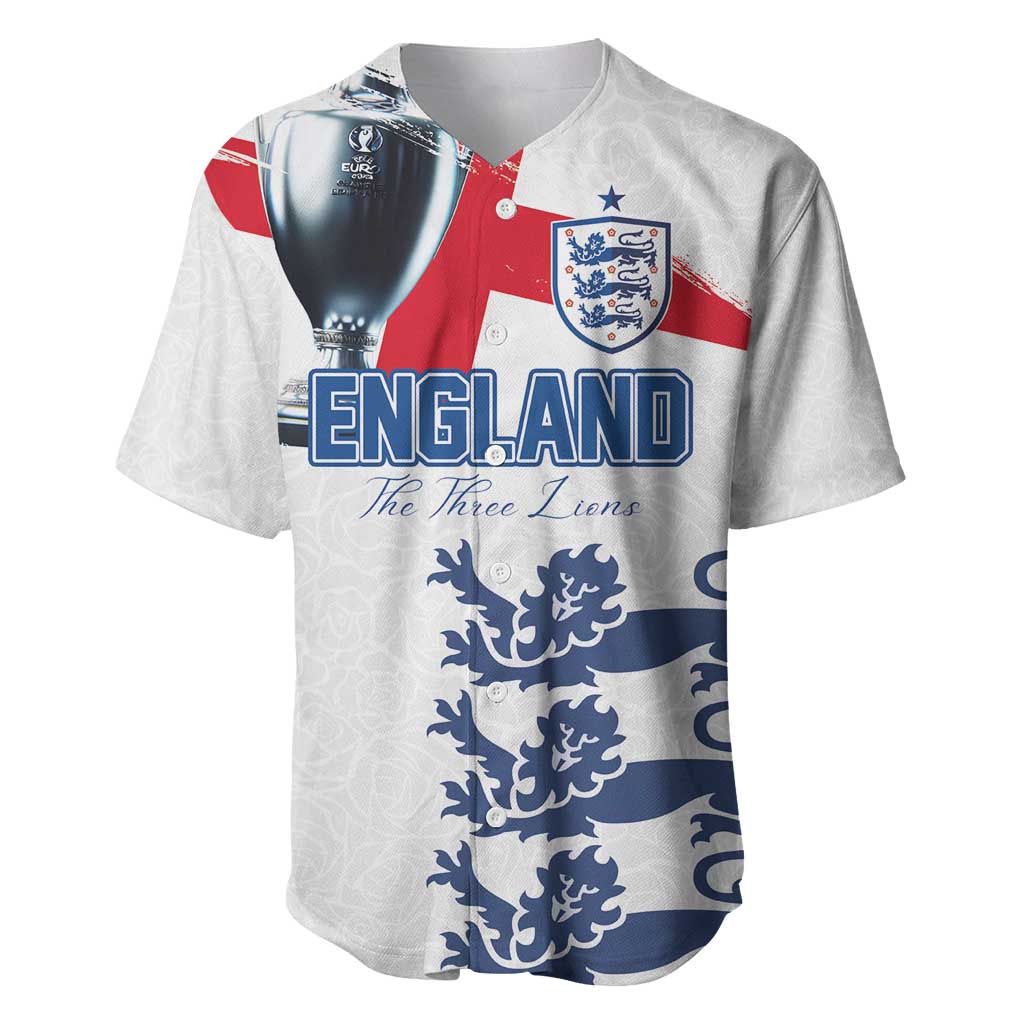 Custom England Football 2024 Road To The Champion Baseball Jersey - Wonder Print Shop