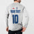 Custom England Football 2024 Road To The Champion Button Sweatshirt - Wonder Print Shop