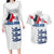 Custom England Football 2024 Road To The Champion Couples Matching Long Sleeve Bodycon Dress and Hawaiian Shirt - Wonder Print Shop