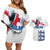 Custom England Football 2024 Road To The Champion Couples Matching Off Shoulder Short Dress and Hawaiian Shirt - Wonder Print Shop