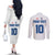 Custom England Football 2024 Road To The Champion Couples Matching Off The Shoulder Long Sleeve Dress and Long Sleeve Button Shirt