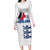 Custom England Football 2024 Road To The Champion Family Matching Long Sleeve Bodycon Dress and Hawaiian Shirt - Wonder Print Shop