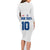 Custom England Football 2024 Road To The Champion Family Matching Long Sleeve Bodycon Dress and Hawaiian Shirt - Wonder Print Shop