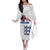 Custom England Football 2024 Road To The Champion Family Matching Off The Shoulder Long Sleeve Dress and Hawaiian Shirt - Wonder Print Shop