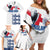 Custom England Football 2024 Road To The Champion Family Matching Off Shoulder Short Dress and Hawaiian Shirt - Wonder Print Shop