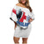 Custom England Football 2024 Road To The Champion Family Matching Off Shoulder Short Dress and Hawaiian Shirt - Wonder Print Shop