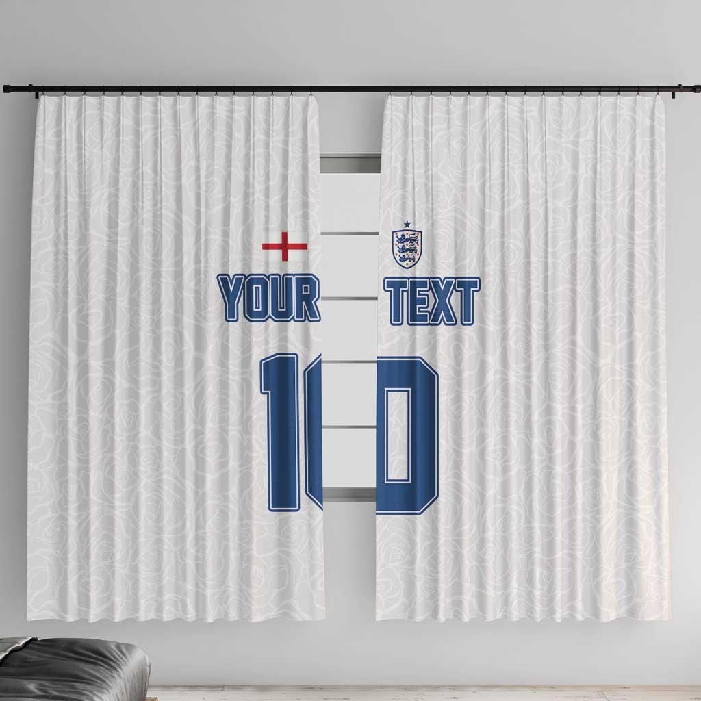 Custom England Football 2024 Road To The Champion Window Curtain