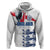 Custom England Football 2024 Road To The Champion Zip Hoodie