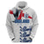 Custom England Football 2024 Road To The Champion Zip Hoodie