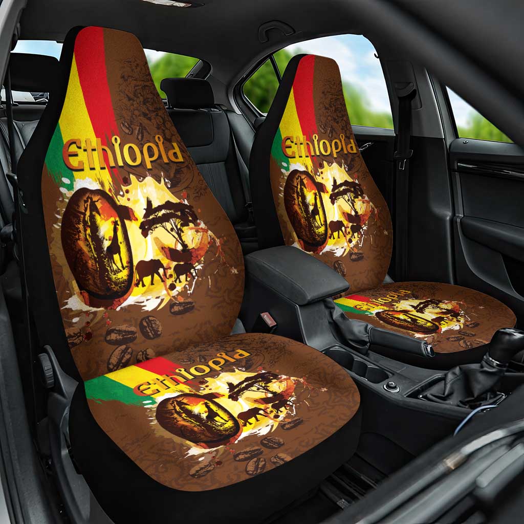 Ethiopia Culture - Proud of Coffee Car Seat Cover