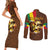 Ethiopia Culture - Proud of Coffee Couples Matching Short Sleeve Bodycon Dress and Long Sleeve Button Shirt