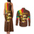 Ethiopia Culture - Proud of Coffee Couples Matching Tank Maxi Dress and Long Sleeve Button Shirt