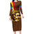 Ethiopia Culture - Proud of Coffee Family Matching Long Sleeve Bodycon Dress and Hawaiian Shirt