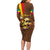 Ethiopia Culture - Proud of Coffee Family Matching Long Sleeve Bodycon Dress and Hawaiian Shirt