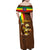 Ethiopia Culture - Proud of Coffee Family Matching Off Shoulder Maxi Dress and Hawaiian Shirt