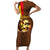 Ethiopia Culture - Proud of Coffee Family Matching Short Sleeve Bodycon Dress and Hawaiian Shirt