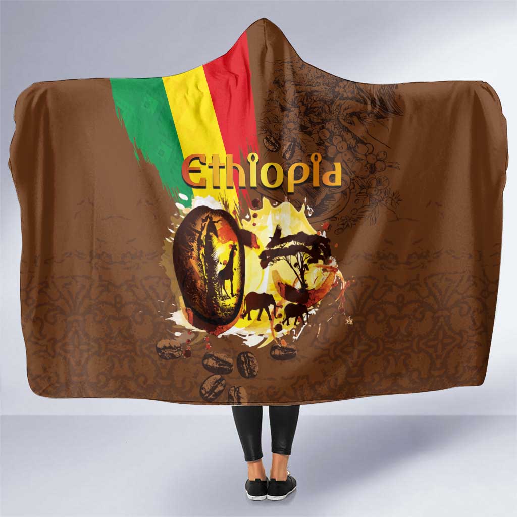 Ethiopia Culture - Proud of Coffee Hooded Blanket