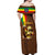 Ethiopia Culture - Proud of Coffee Off Shoulder Maxi Dress