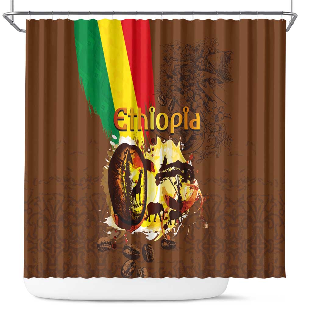 Ethiopia Culture - Proud of Coffee Shower Curtain - Wonder Print Shop