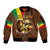 Ethiopia Culture - Proud of Coffee Sleeve Zip Bomber Jacket - Wonder Print Shop