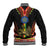 Ethiopia Culture Baseball Jacket Lion of Judah with The Star Seal - Dashiki Style