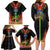 Ethiopia Culture Family Matching Long Sleeve Bodycon Dress and Hawaiian Shirt Lion of Judah with The Star Seal - Dashiki Style