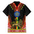 Ethiopia Culture Family Matching Long Sleeve Bodycon Dress and Hawaiian Shirt Lion of Judah with The Star Seal - Dashiki Style