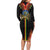 Ethiopia Culture Family Matching Long Sleeve Bodycon Dress and Hawaiian Shirt Lion of Judah with The Star Seal - Dashiki Style