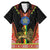 Ethiopia Culture Family Matching Mermaid Dress and Hawaiian Shirt Lion of Judah with The Star Seal - Dashiki Style