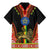 Ethiopia Culture Family Matching Mermaid Dress and Hawaiian Shirt Lion of Judah with The Star Seal - Dashiki Style