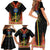 Ethiopia Culture Family Matching Short Sleeve Bodycon Dress and Hawaiian Shirt Lion of Judah with The Star Seal - Dashiki Style