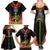 Ethiopia Culture Family Matching Summer Maxi Dress and Hawaiian Shirt Lion of Judah with The Star Seal - Dashiki Style