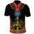 Ethiopia Culture Polo Shirt Lion of Judah with The Star Seal - Dashiki Style