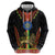 Ethiopia Culture Zip Hoodie Lion of Judah with The Star Seal - Dashiki Style - Wonder Print Shop