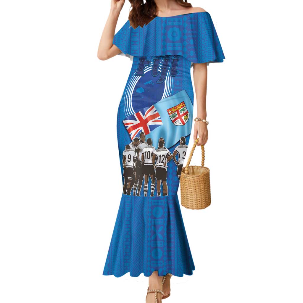 Fiji Rugby Sevens Mermaid Dress Commemorate Gold Medal - Rio de Janeiro 2016 - Wonder Print Shop