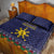 Philippines Merry Christmas Quilt Bed Set Maligayang Pasko with Parol and Xmas Pattern Barong Style - Wonder Print Shop